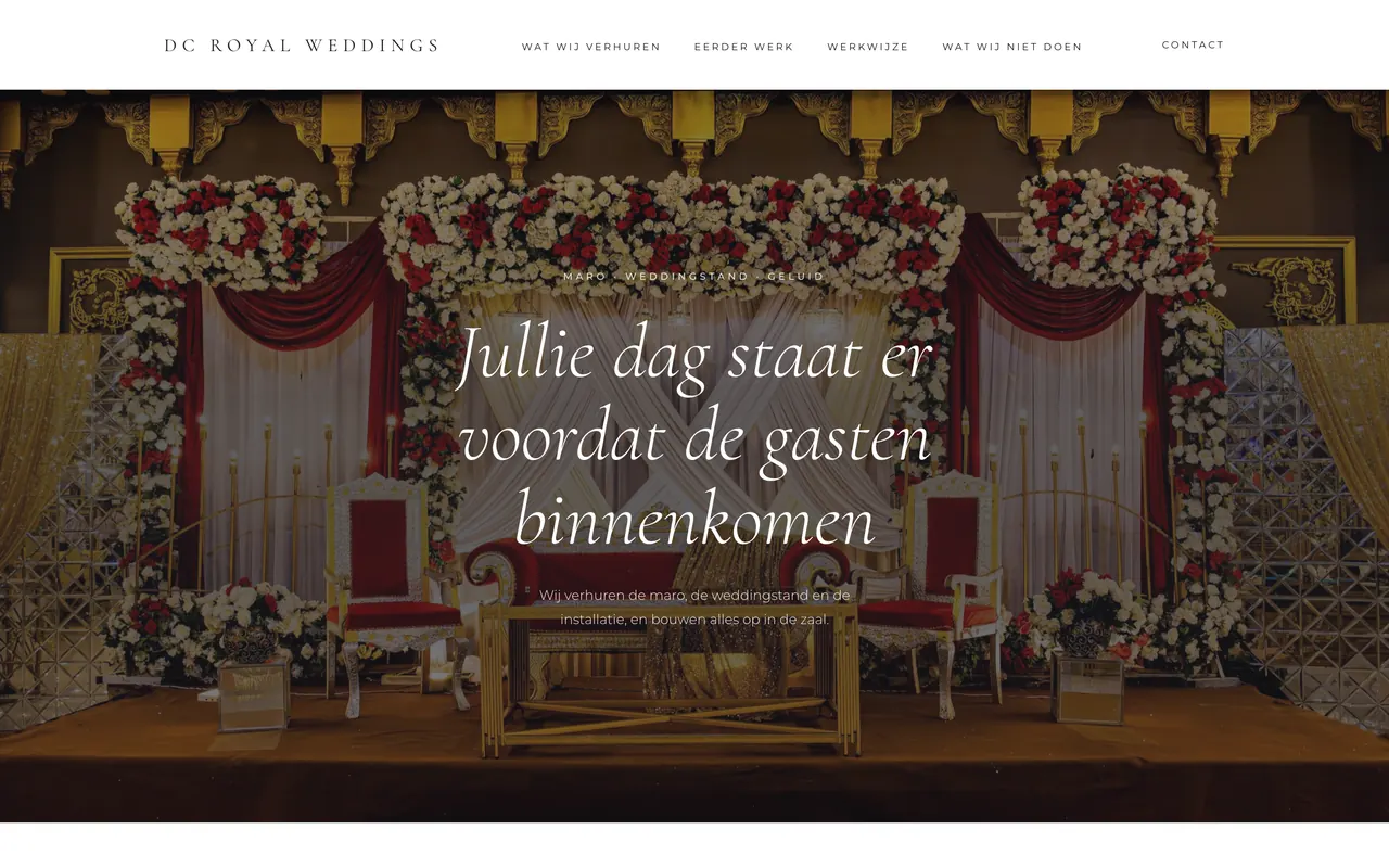 Startscherm van richting B: Bloom